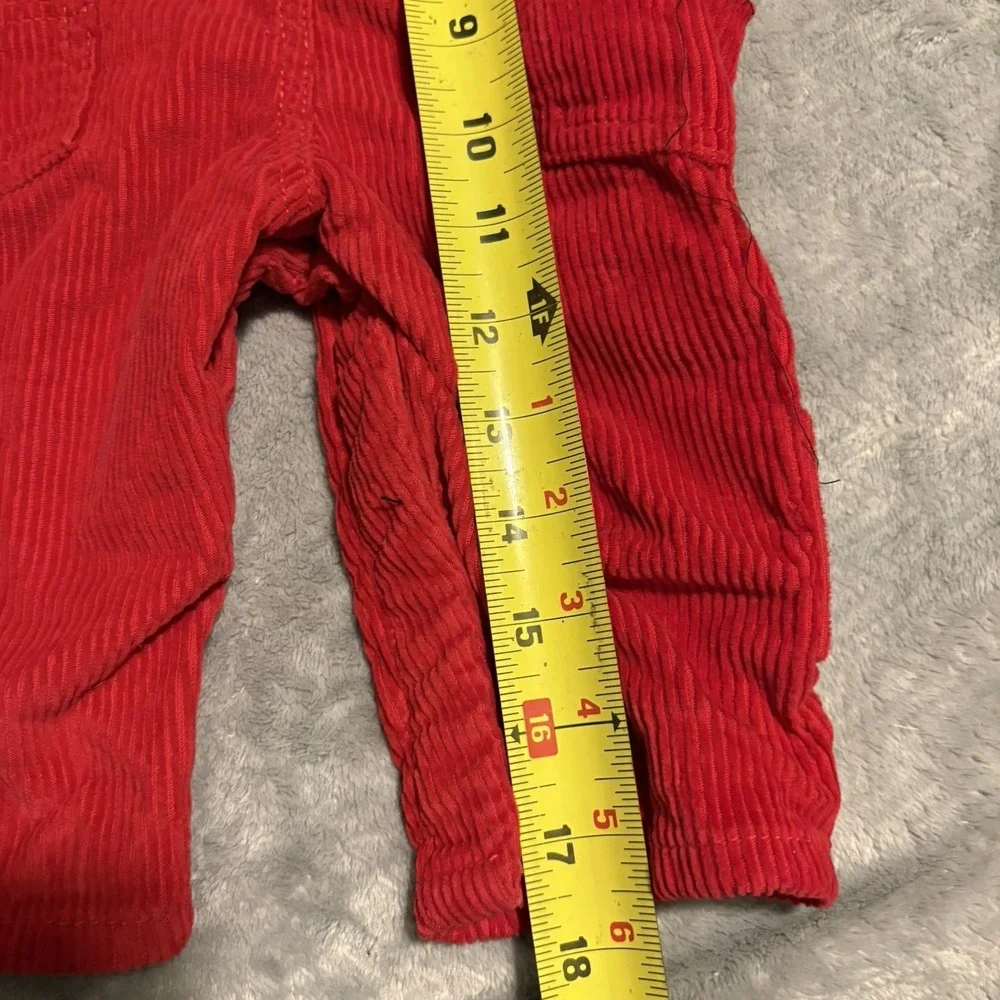 Oshkosh Bgosh Overalls Baby 6 Months Red Corduroy